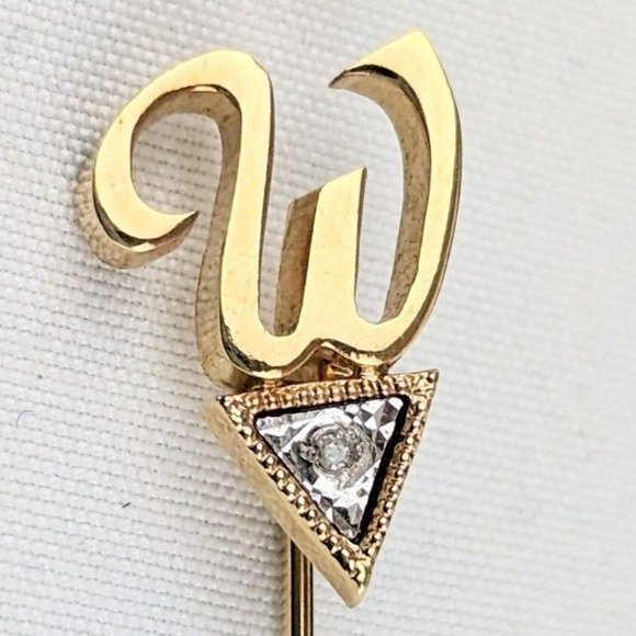 Assorted Vintage Stick Pins, Hat Pins, Coat Pin Orange Bird Caesar Cameo Diamond - Picture 4 of 9